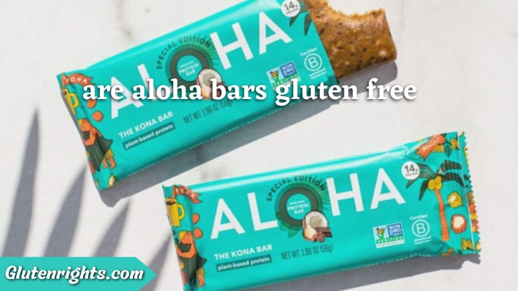 are aloha bars gluten free