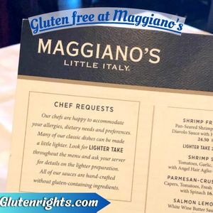 Gluten free at Maggiano's