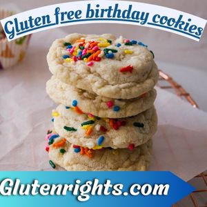 Gluten Free Birthday Cookies
