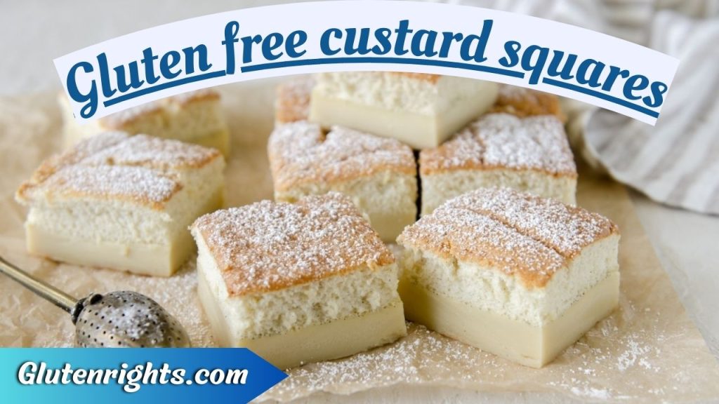 Gluten free custard squares