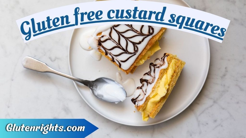 Gluten free custard squares